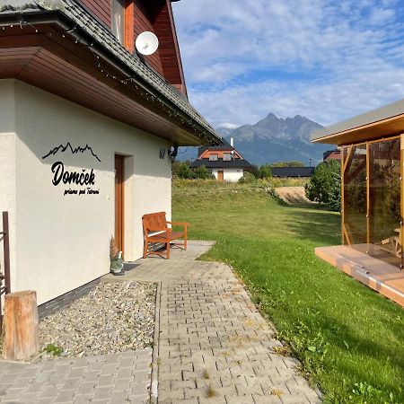 Domcek & Sauna Garden Stará Lesná Eksteriør bilde